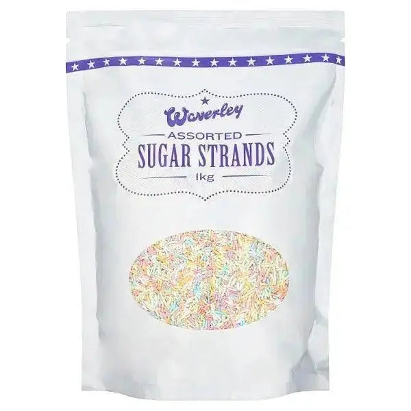 Waverley Assorted Sugar Strands 1kg
