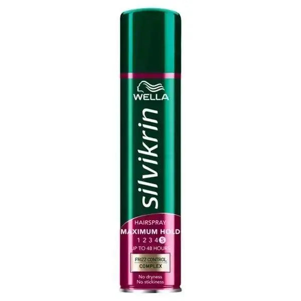 Wella Silvikrin Maximum Hold Hairspray, 250ml (Case of 6)