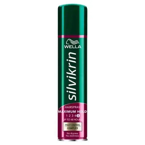 Wella Silvikrin Maximum Hold Hairspray, 250ml (Case of 6)