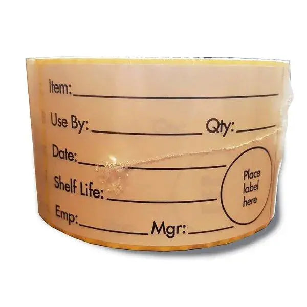 White Shelf Life Label - Sets of 500