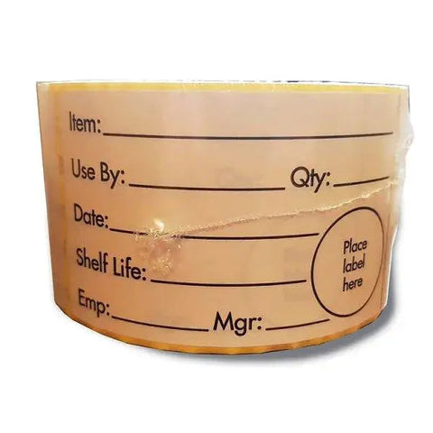 White Shelf Life Label - Sets of 500
