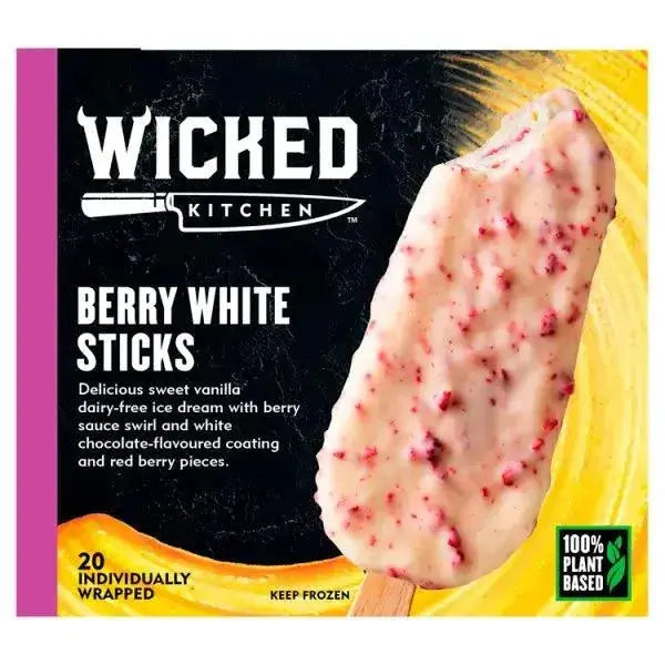 Wicked Kitchen Berry White Sticks 20 x 76g  (Case of 20)