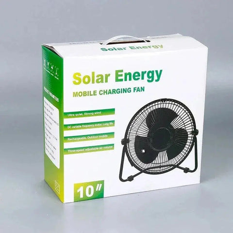 Wireless portable large wind solar electric fan outdoor charging floor fan thin variable frequency household countertop fan
