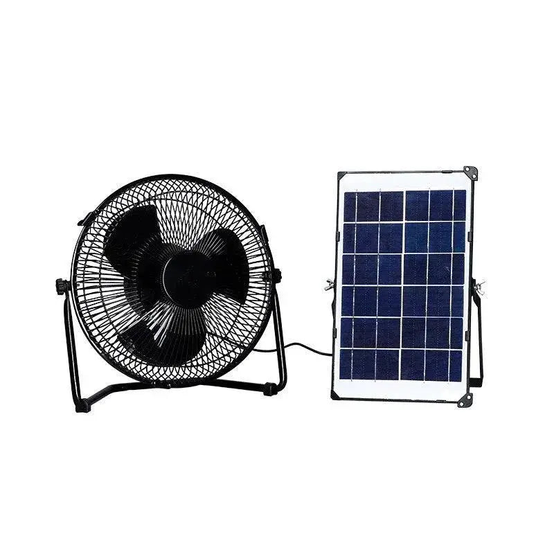 Wireless portable large wind solar electric fan outdoor charging floor fan thin variable frequency household countertop fan