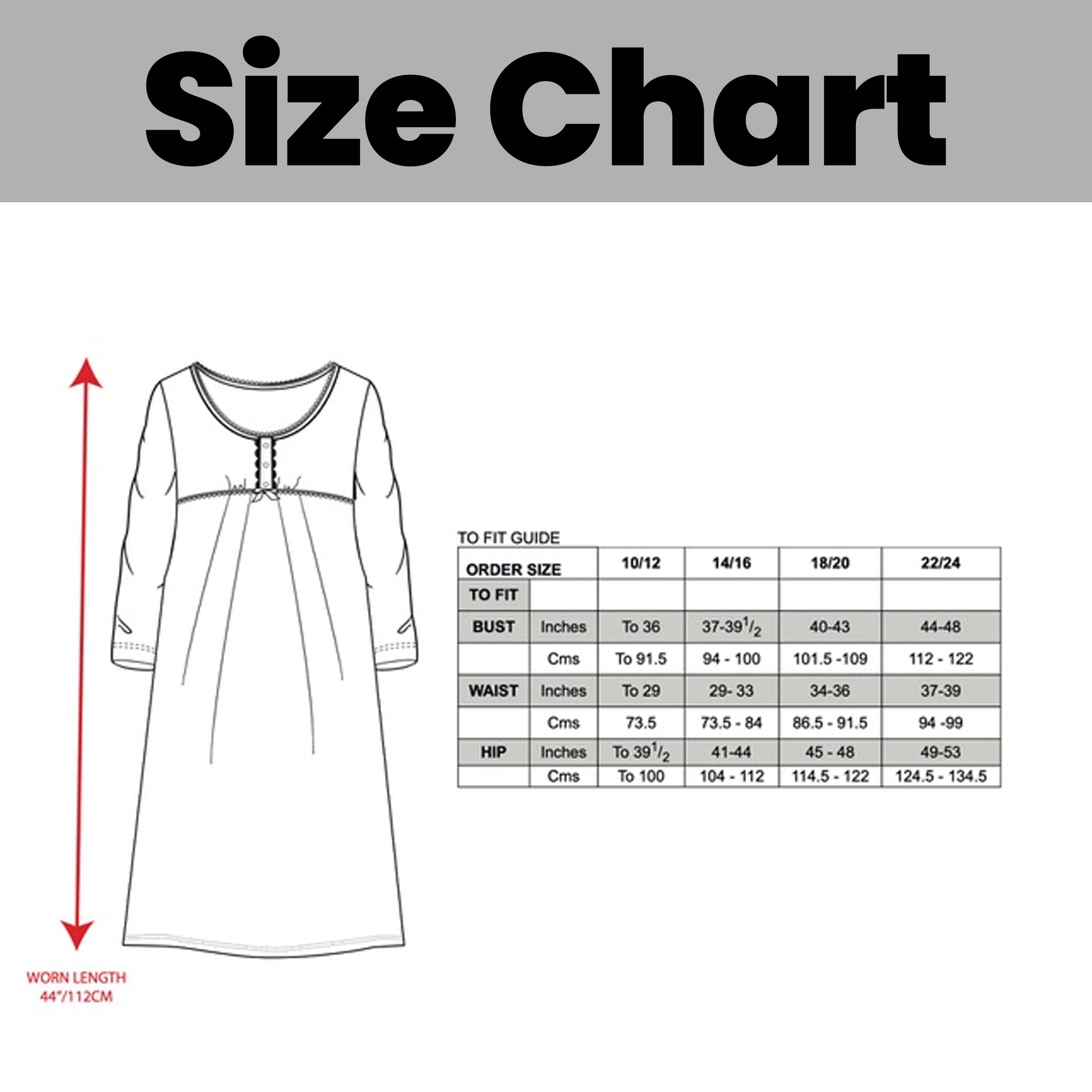 OLIVIA ROCCO Womens Fleece Nightdress Long Sleeve Floral Print Sleepwear Cozy Winter Nightie Available In Multiple Sizes