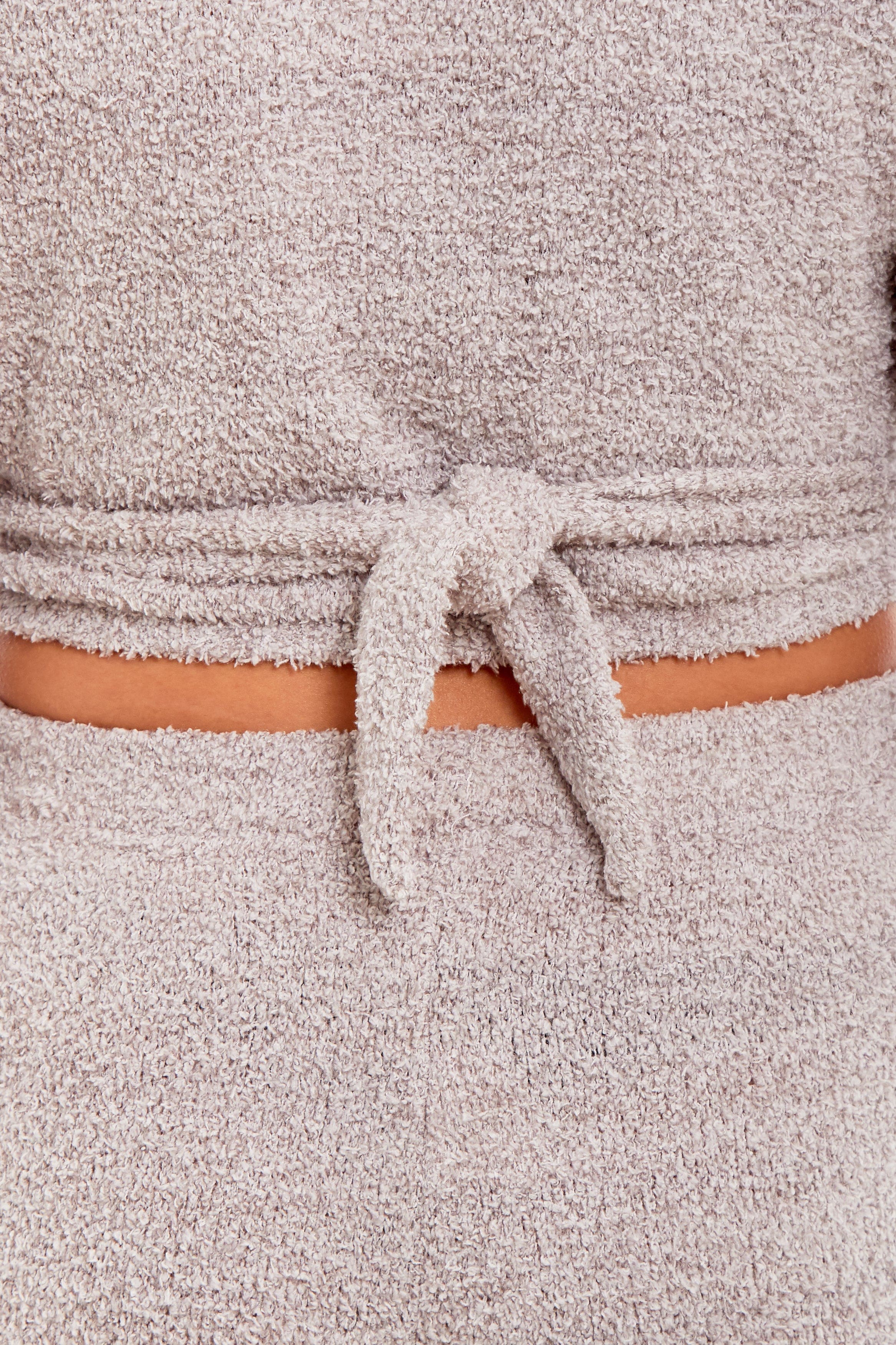 OLIVIA ROCCO Womens Teddy Fleece Loungewear Set With Wrap Top And Stretch Pants Ultra Soft Cozy Pajama Loungewear For Home Use