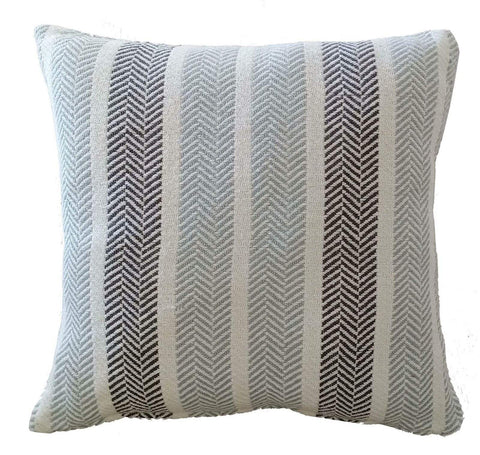 OLIVIA ROCCO Cushion Covers Striped Indian Cotton Indoor Outdoor With Discreet Zipper Grey Ochre Teal Blush Pink Various Sizes