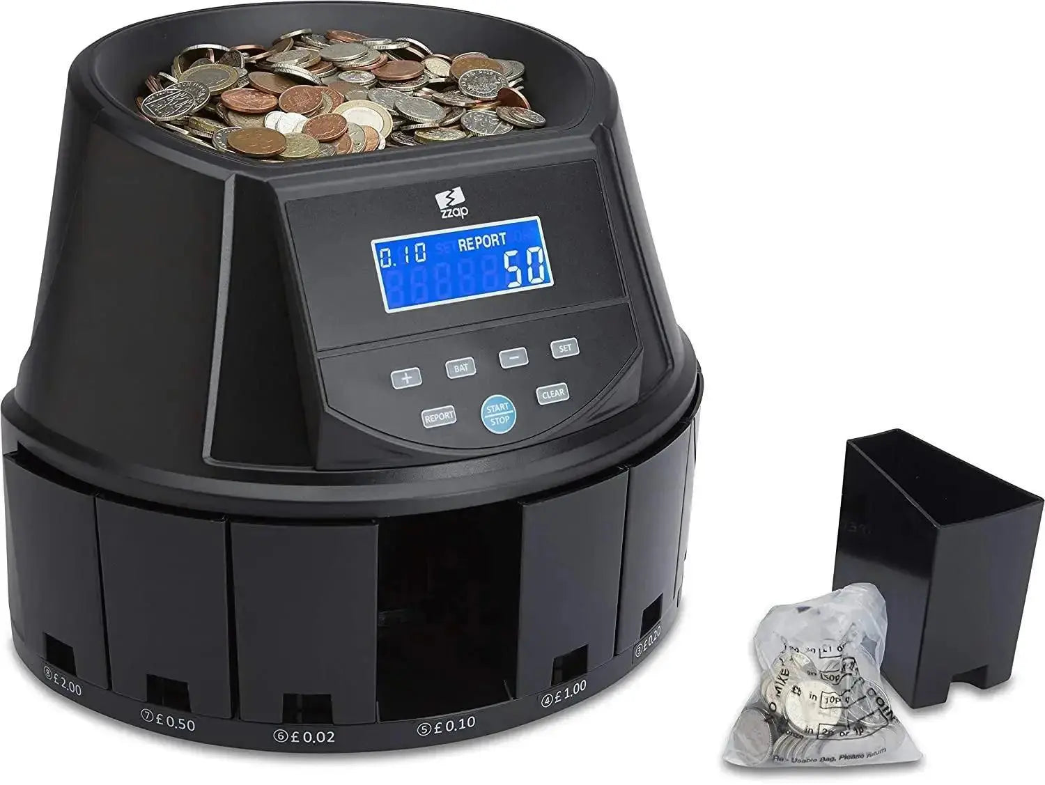 ZZap CS30 Coin Counter & Sorter ZZap CS30 Coin Counter